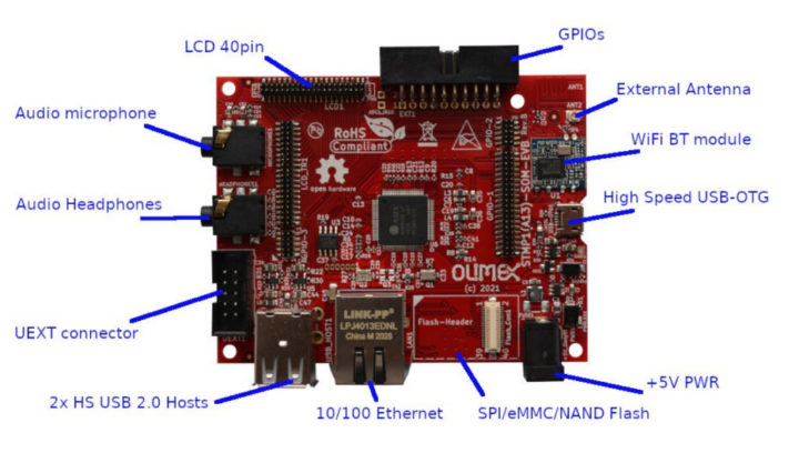 STM32MP157 evaluation board specifications
