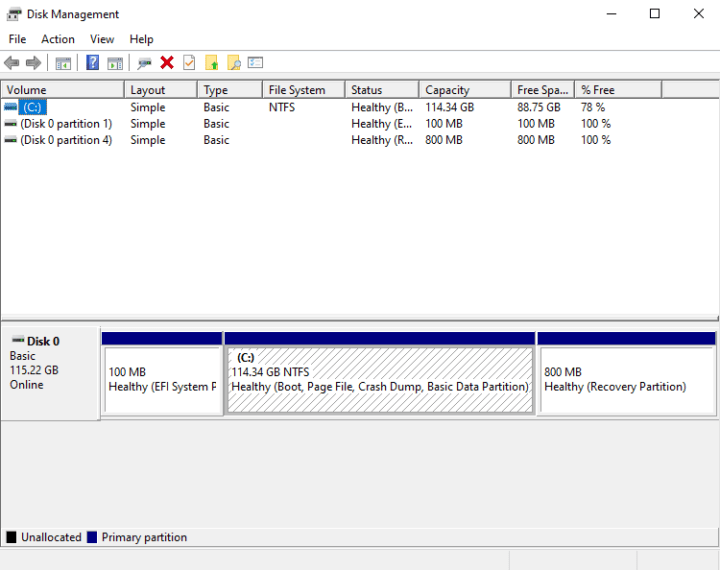 windows 10 disk management