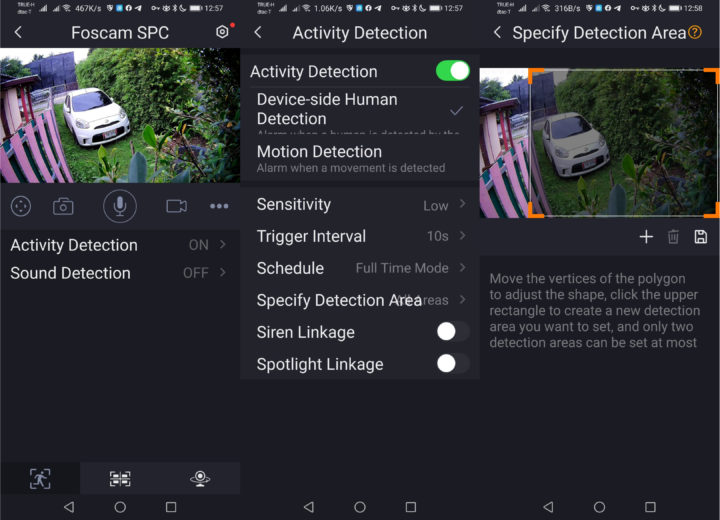 Foscam Activity-Detection Sound Detection