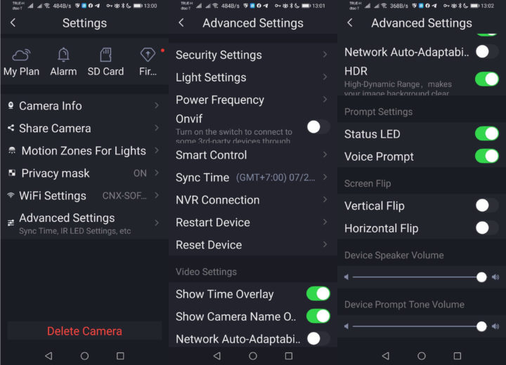 Foscam Advanced Settings