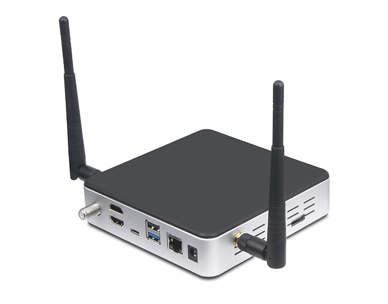 Industrial Android mini PC with HDMI input, ATSC, 4G modem