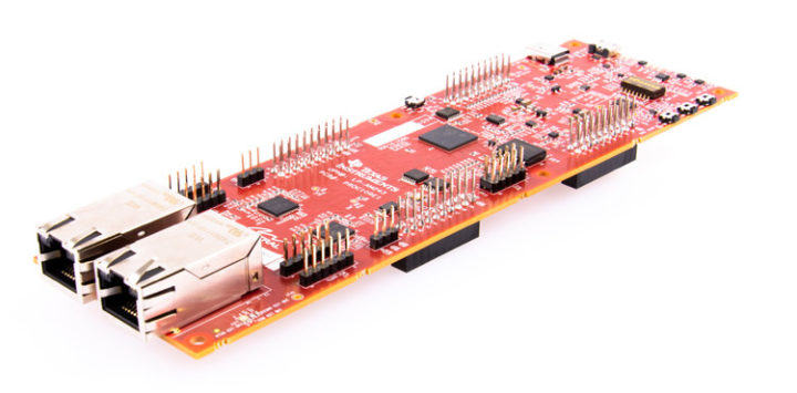 Sitara AM2434 LP-AM243 microcontroller board with Gigabit Ethernet