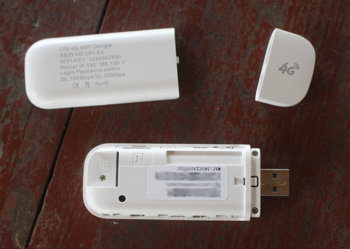 4G LTE WiFi Dongle Tarjeta SIM Tarjeta microSD