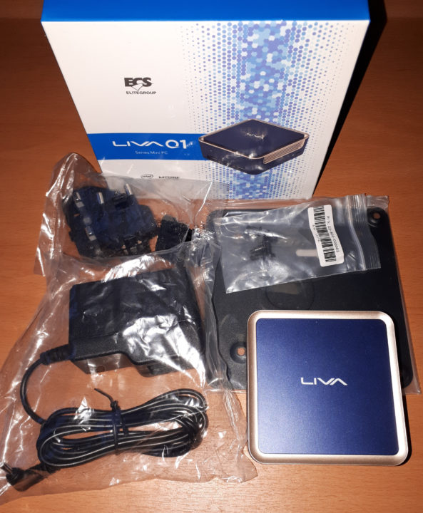 LIVA Q1 Series mini PC power supply