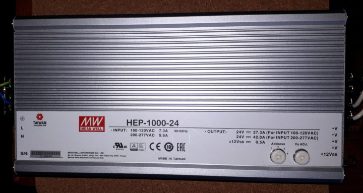 meanwell HEP-1000-24 power supply