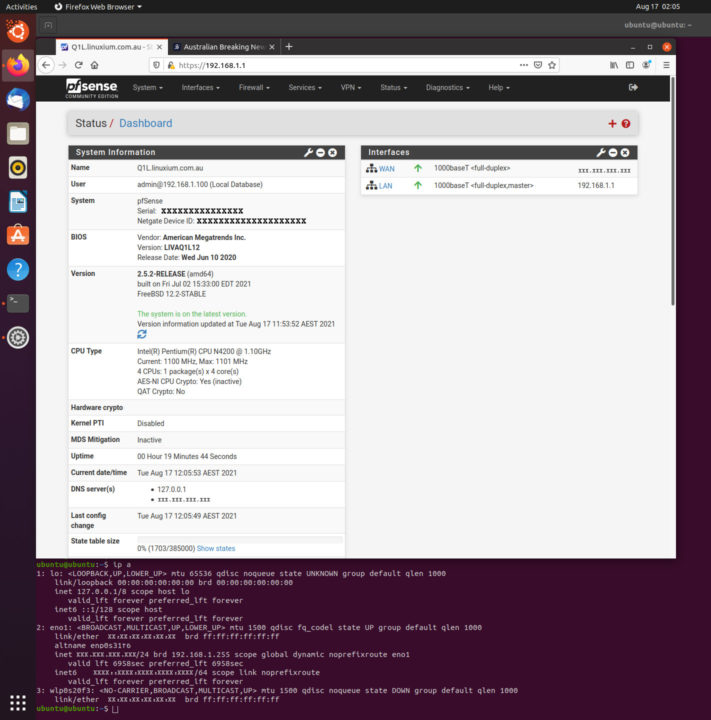 pfsense nuc ubuntu