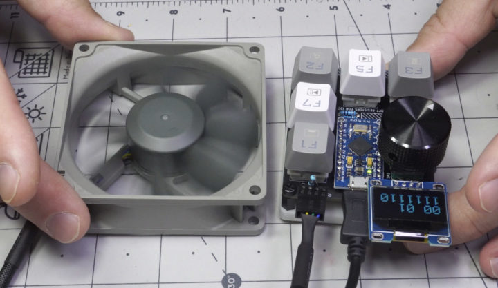 rotary encoder for fan control
