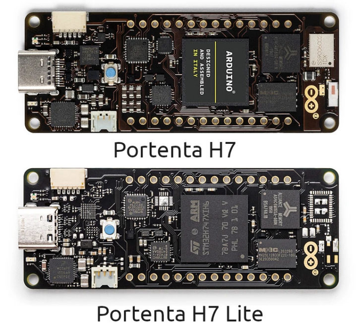 Portenta H7 vs Portenta H7 Lite