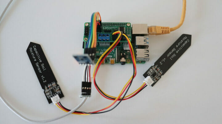 Raspberry Pi soil moisture sensors