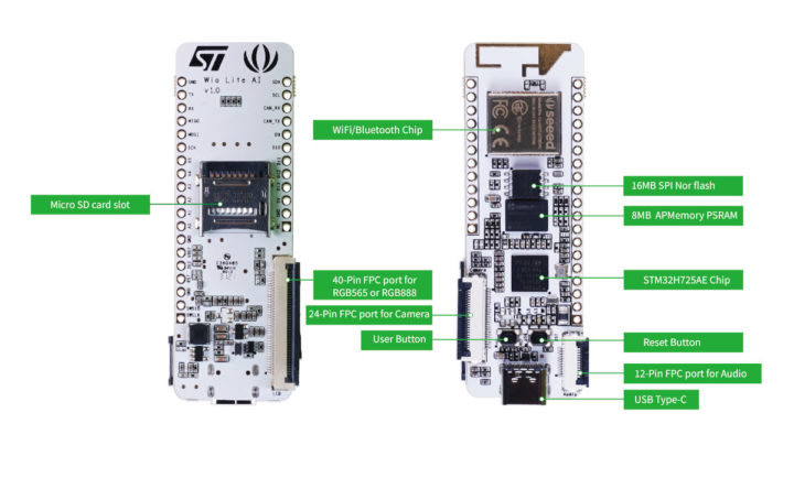 STM32H725AE MCU development board