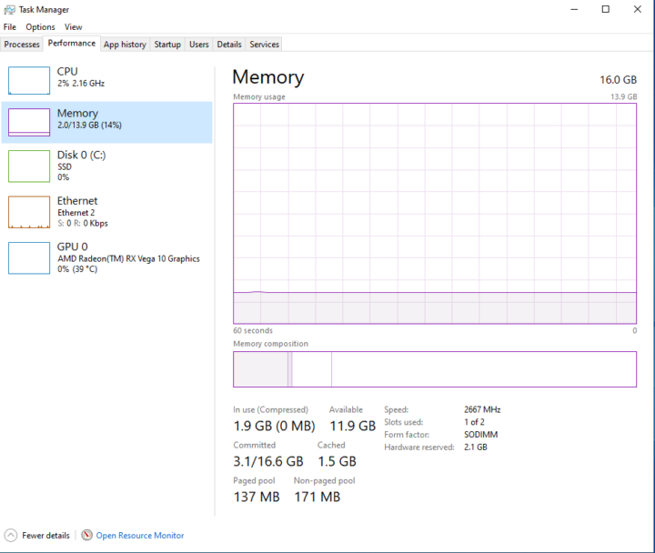 AMD Ryzen 7 3750H memory overclock