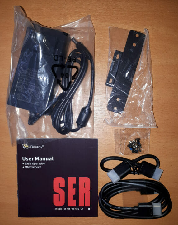 Beelink SER user manual power supply