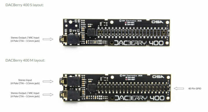 DACBerry 400 S vs DACBerry 400 M