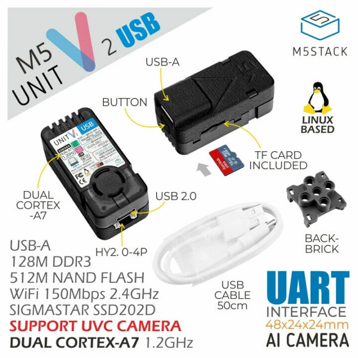 M5Stack Unitv2 USB accessories