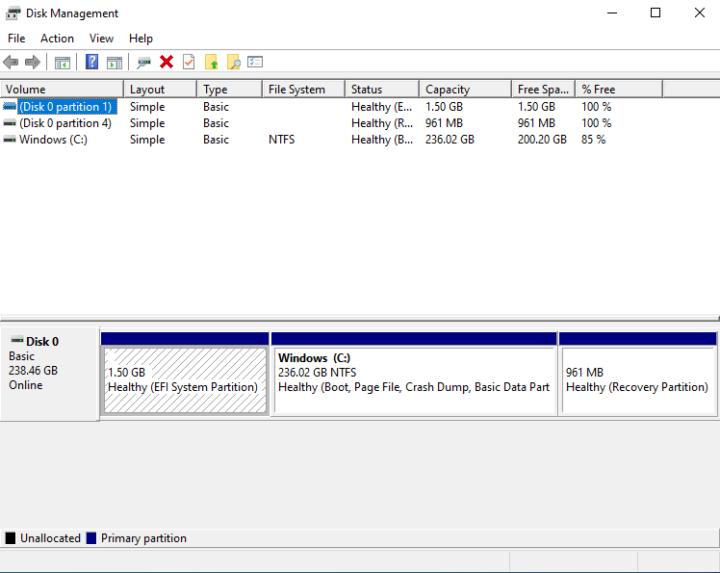 MINIX NEO NGC-5 windows disk management