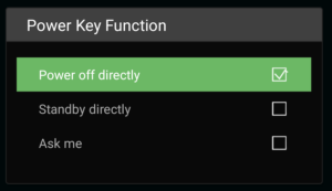 Power Key Function