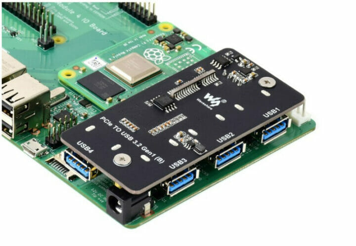 Raspberry Pi CM4 IO Boards USB 3.2 ports