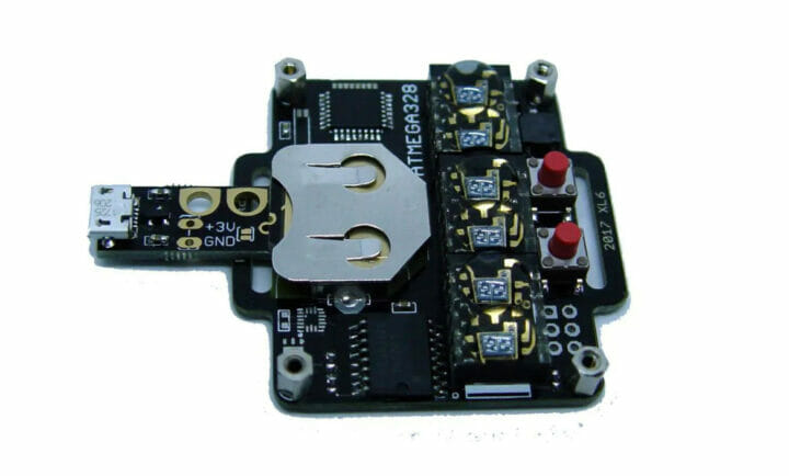 USB board emulates CR2032 battery