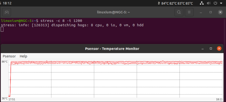 minix ngc-5 ubuntu stress test