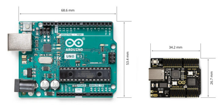 Arduino UNO vs Arduino UNO Mini