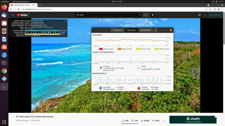 Beelink U59 Youtube ubuntu chrome 4k 30fps