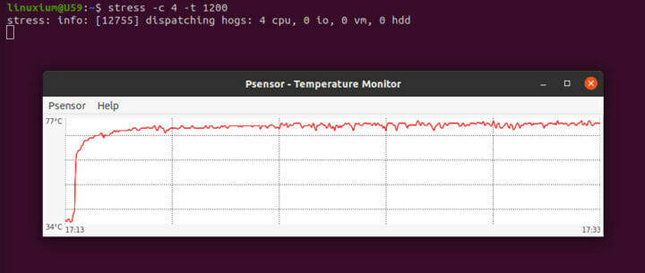 Beelink U59 ubuntu stress test