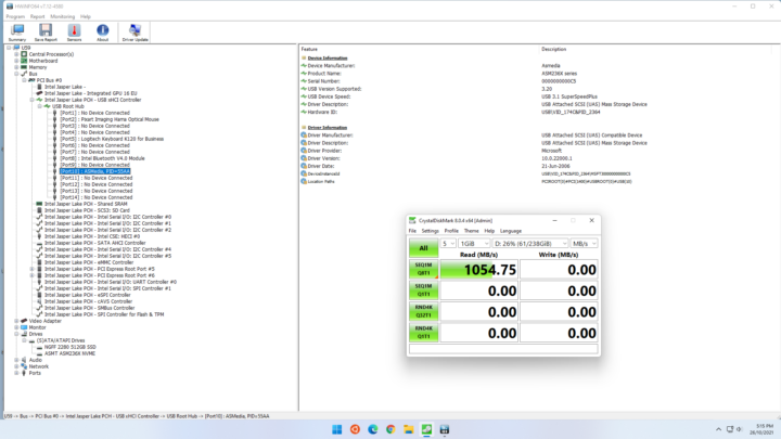 Beelink U59 windows front usb 10 Gbps