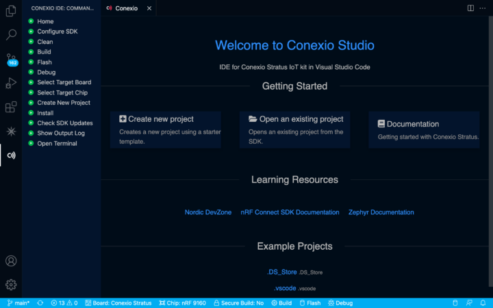 Conexio Studio IDE Visual Studio Code