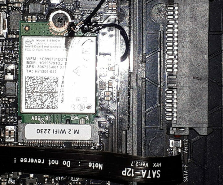 Intel 3165NGW wifi card