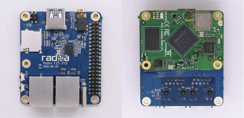 Radxa E23 minimal Radxa CM3 carrier board