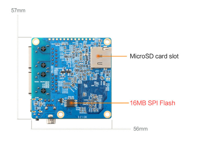 Placa de enrutador con flash SPI de 16 MB