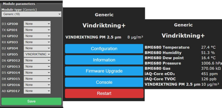 Vindriktning Tasmota