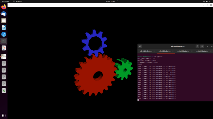 es2gears odroid n2