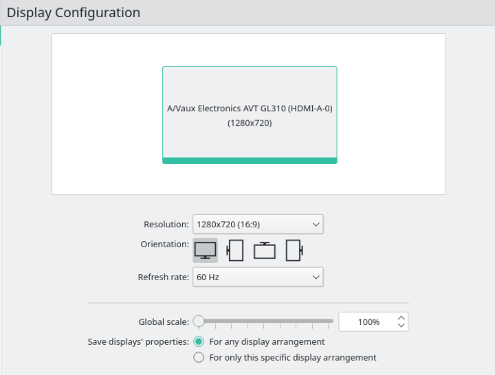 steam display configuration