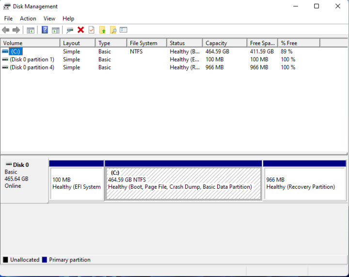 windows disk management