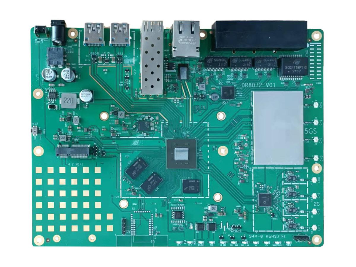 Qualcomm IPQ8072A networking SBC supports dual 10GbE, WiFi 6