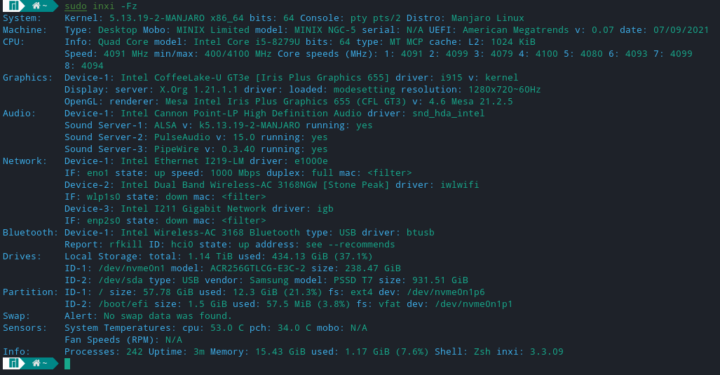 manjaro-21.1.6 inxi