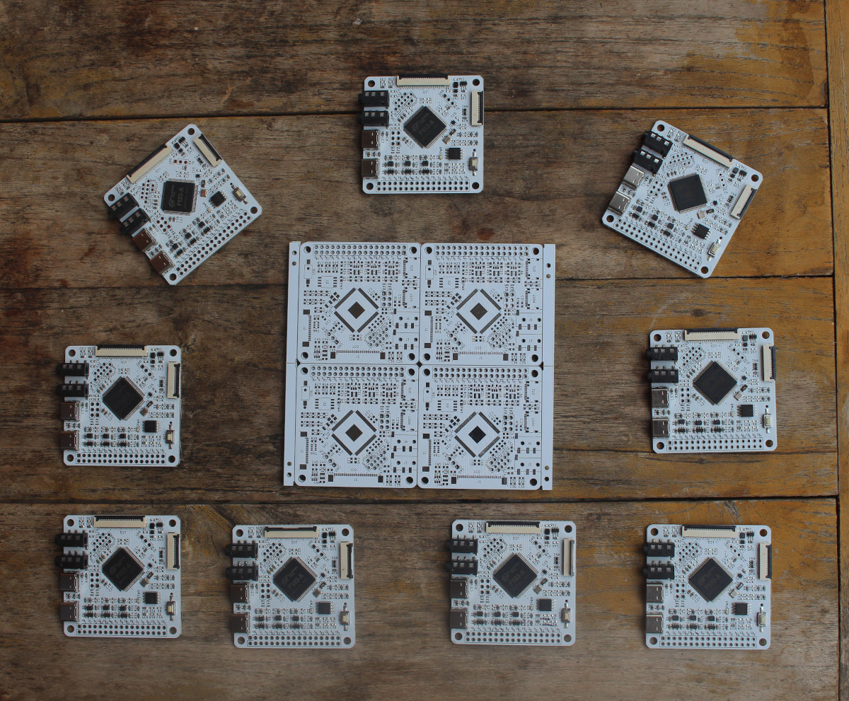 Manufacturing samples of Xassette-Asterisk open-source hardware board