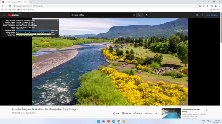 windows 11 4k 60fps chrome