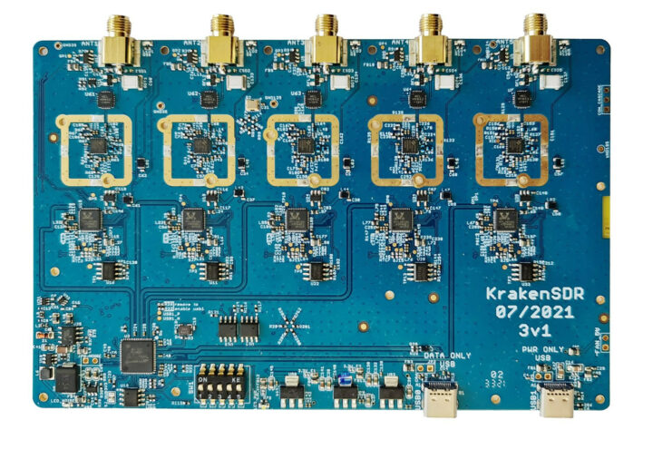 5-channel RTL-SDR software-defined radio