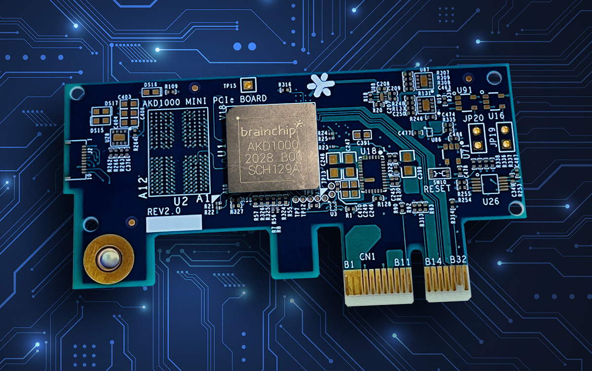 $499 BrainChip AKD1000 PCIe board enables AI inference and training at the edge