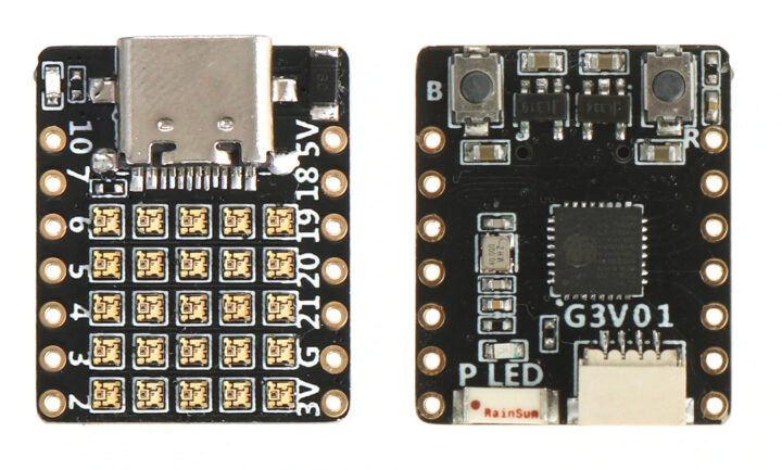 ESP32-C3 board 25 RGB LEDs