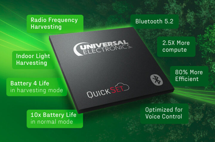 QuickSet extreme low-power-energy-harvesting chip remote controls