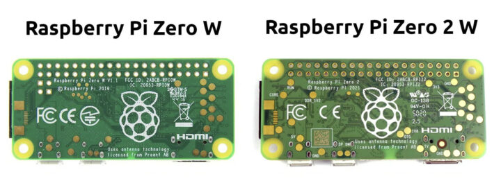 Raspberry Pi Zero W vs Zero 2 W test pads