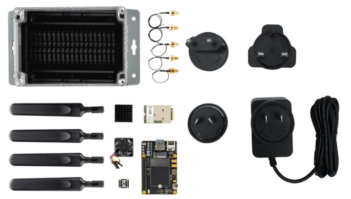 5G devkit enclosureantenna modem power supply