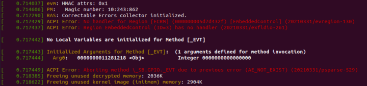 AMD Ryzen 9 dmesg errors