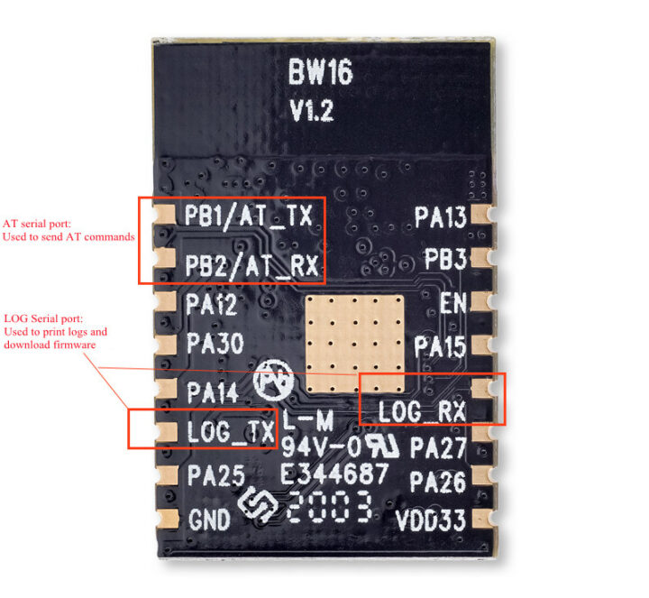 BW16 serial interfaces