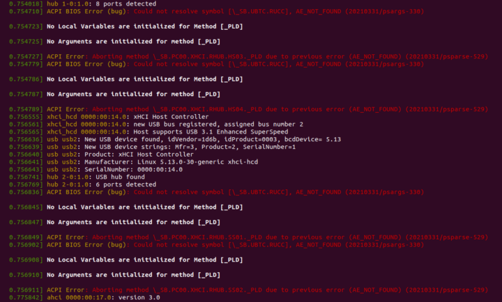 Jasper Lake ACPI BIOS Errors ubuntu