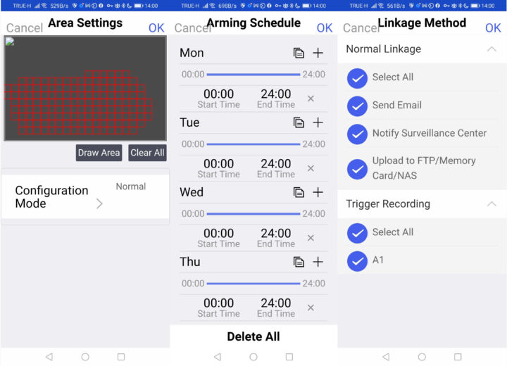 Annke Vision Motion Detection configuration