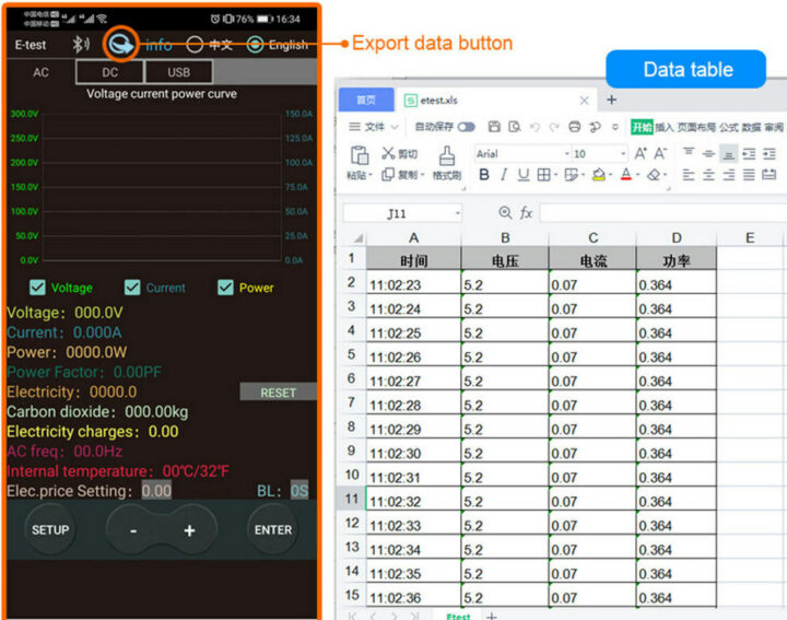 Bluetooth battery tester Android mobile app